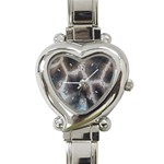 Giraffe Skin Heart Italian Charm Watch