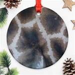 Giraffe Skin Round Ornament (Two Sides)