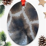 Giraffe Skin Oval Ornament (Two Sides)