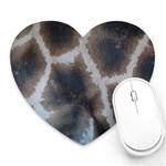 Giraffe Skin Mousepad (Heart)