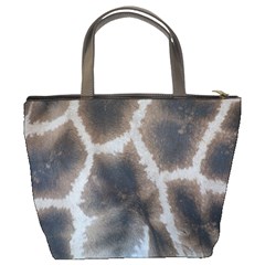 Giraffe Skin Bucket Bag from ArtsNow.com Back