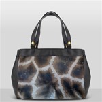 Giraffe Skin Oversize Office Handbag (Two Sides)