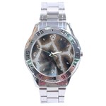 Giraffe Skin Stainless Steel Analogue Men’s Watch