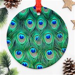 Peacock Feather 1 Ornament (Round)