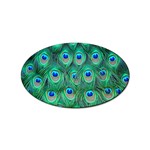 Peacock Feather 1 Sticker Oval (10 pack)