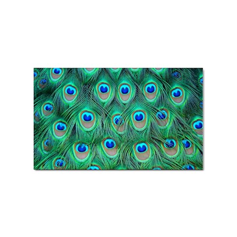 Peacock Feather 1 Sticker Rectangular (10 pack) from ArtsNow.com Front