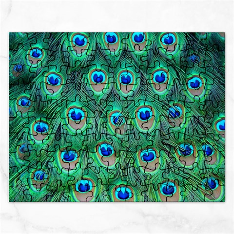 Peacock Feather 1 Jigsaw Puzzle (Rectangular) from ArtsNow.com Front