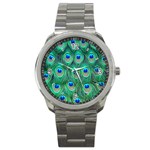 Peacock Feather 1 Sport Metal Watch