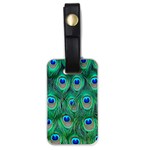 Peacock Feather 1 Luggage Tag (one side)