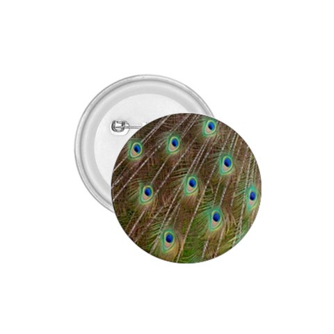 Peacock Feathers 2 1.75  Button from ArtsNow.com Front
