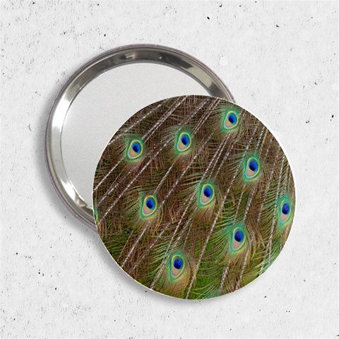 Peacock Feathers 2 2.25  Handbag Mirror from ArtsNow.com Front