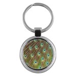 Peacock Feathers 2 Key Chain (Round)