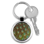 Peacock Feathers 2 Key Chain (Round)