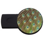 Peacock Feathers 2 USB Flash Drive Round (2 GB)