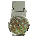 Peacock Feathers 2 Money Clip Watch