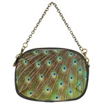 Peacock Feathers 2 Chain Purse (One Side)
