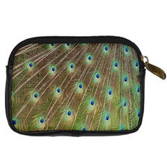 Peacock Feathers 2 Digital Camera Leather Case from ArtsNow.com Back