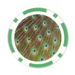 Peacock Feathers 2 Poker Chip Card Guard (10 pack)