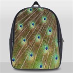 Peacock Feathers 2 School Bag (Large)