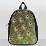 Peacock Feathers 2 School Bag (Small)