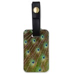 Peacock Feathers 2 Luggage Tag (one side)