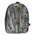 Peacock Feathers 3 School Bag (Large)
