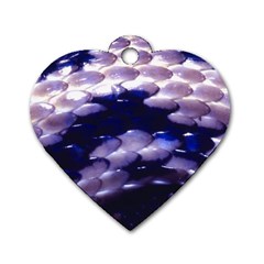 Snake Skin 2 Dog Tag Heart (Two Sides) from ArtsNow.com Front