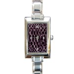 Snake Skin 3 Rectangular Italian Charm Watch