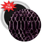 Snake Skin 3 3  Magnet (10 pack)