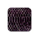 Snake Skin 3 Rubber Coaster (Square)