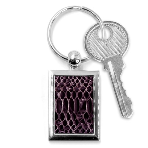 Snake Skin 3 Key Chain (Rectangle) from ArtsNow.com Front