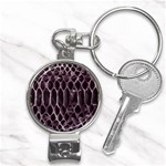 Snake Skin 3 Nail Clippers Key Chain