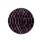 Snake Skin 3 Rubber Coaster (Round)