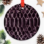 Snake Skin 3 Round Ornament (Two Sides)