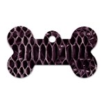 Snake Skin 3 Dog Tag Bone (Two Sides)