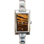 Tiger Skin 2 Rectangular Italian Charm Watch