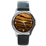 Tiger Skin 2 Round Metal Watch