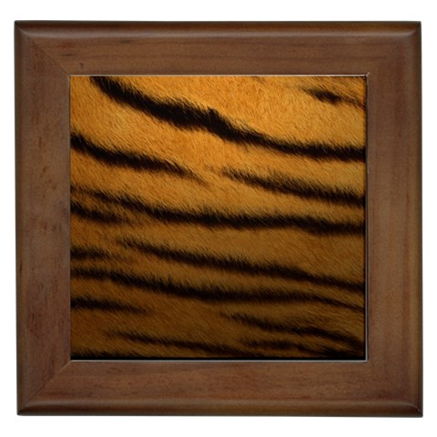 Tiger Skin 2 Framed Tile from ArtsNow.com Front