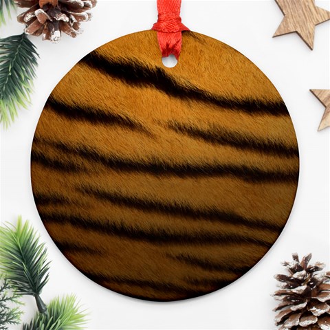 Tiger Skin 2 Ornament (Round) from ArtsNow.com Front