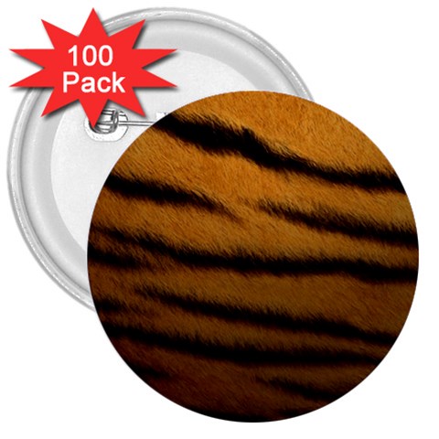 Tiger Skin 2 3  Button (100 pack) from ArtsNow.com Front