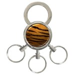 Tiger Skin 2 3-Ring Key Chain