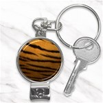 Tiger Skin 2 Nail Clippers Key Chain