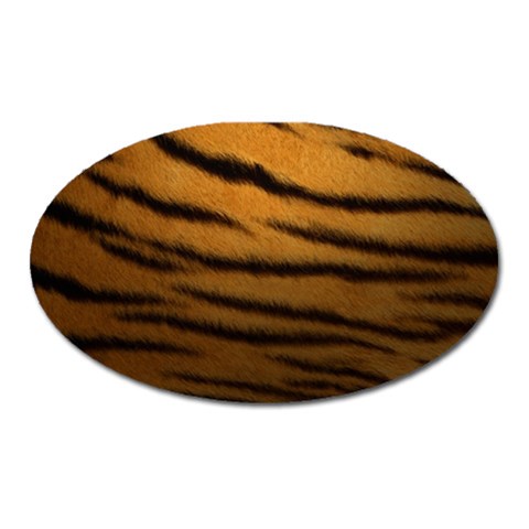 Tiger Skin 2 Magnet (Oval) from ArtsNow.com Front
