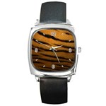 Tiger Skin 2 Square Metal Watch