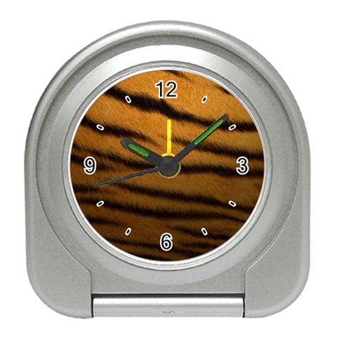 Tiger Skin 2 Travel Alarm Clock from ArtsNow.com Front