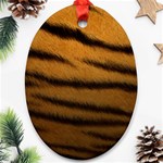 Tiger Skin 2 Oval Ornament (Two Sides)