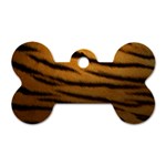 Tiger Skin 2 Dog Tag Bone (Two Sides)