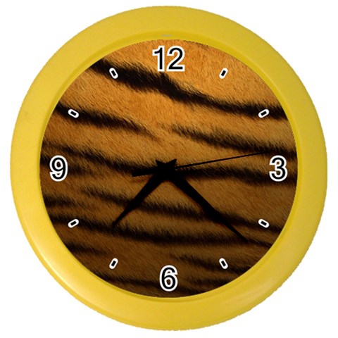 Tiger Skin 2 Color Wall Clock from ArtsNow.com Front