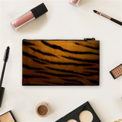 Tiger Skin 2 Cosmetic Bag (Small) from ArtsNow.com Back