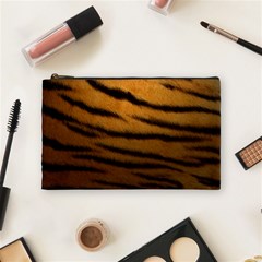 Tiger Skin 2 Cosmetic Bag (Medium) from ArtsNow.com Front